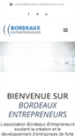 Mobile Screenshot of bordeaux-entrepreneurs.com